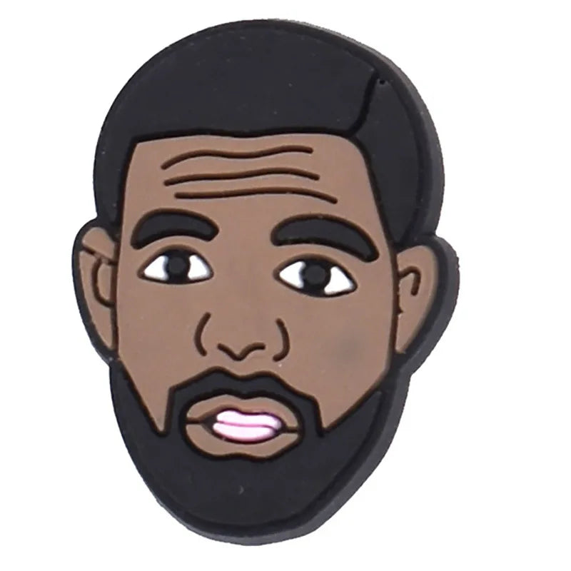 Breloques pour Crocs en emoji afro américain