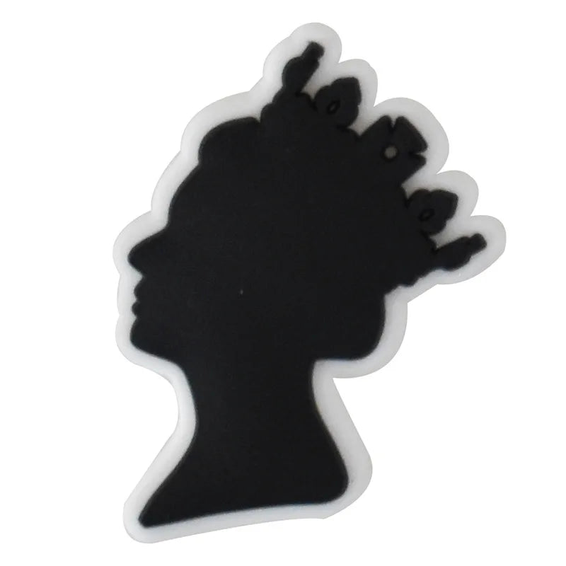 Breloques pour Crocs en emoji afro américain