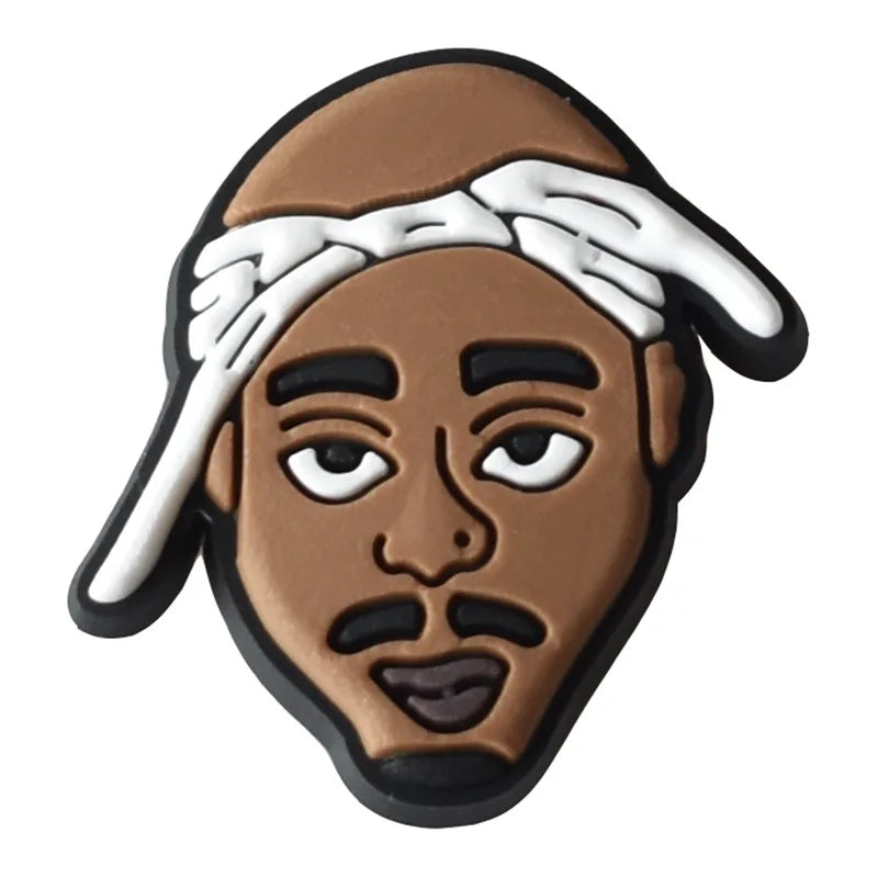 Breloques pour Crocs en emoji afro américain