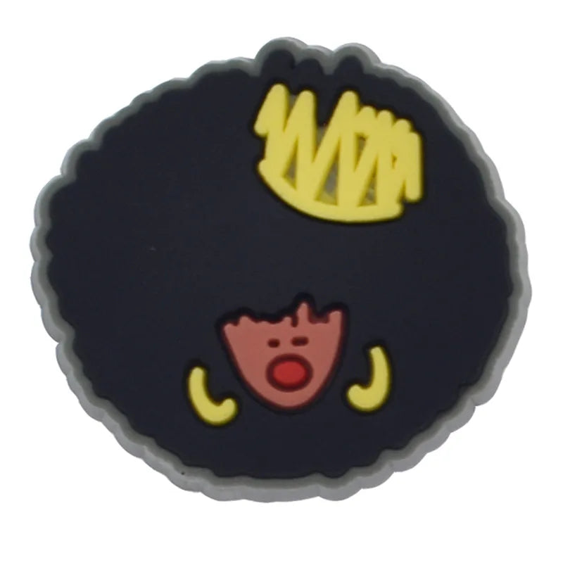 Breloques pour Crocs en emoji afro américain