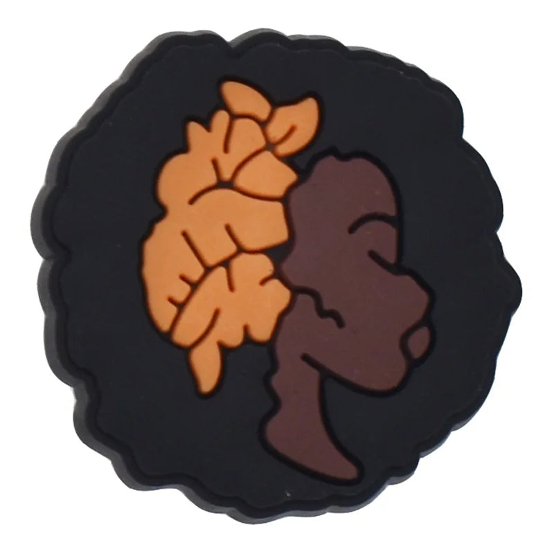 Breloques pour Crocs en emoji afro américain
